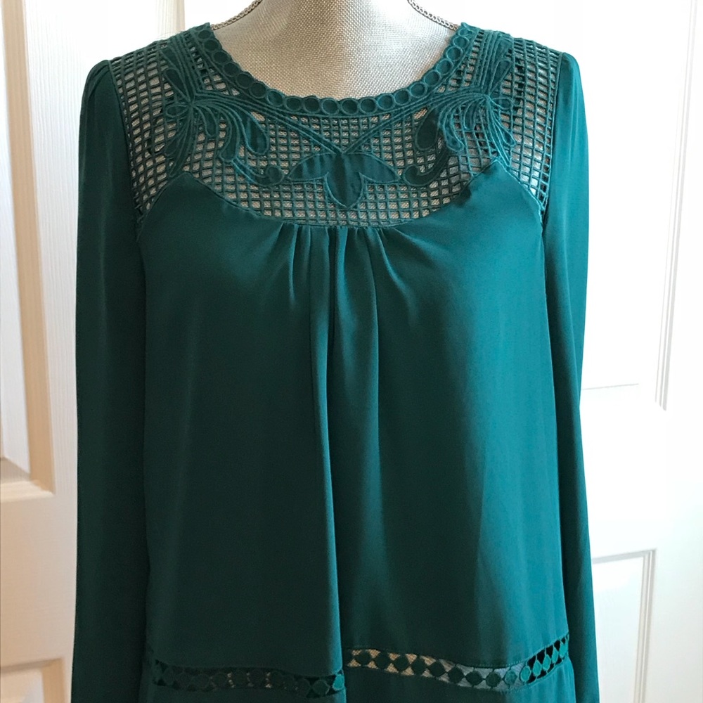 Emerald green blouse